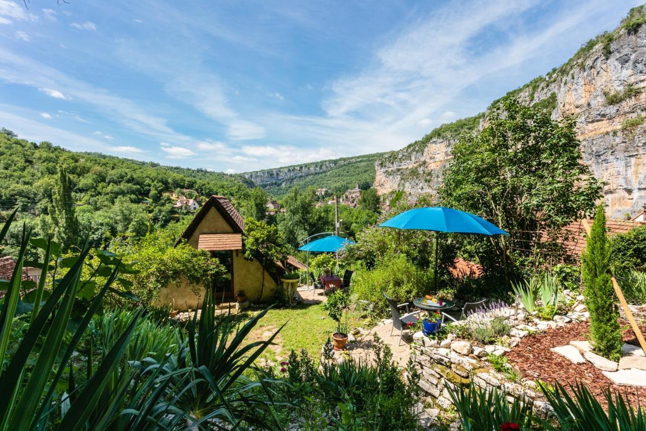 Gites Un Jardin Dans La Falaise Cabrerets Exterior foto